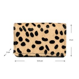 Ladies Wallet Black Leather RFID In 10 Prints