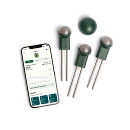  This grow kit includes 3 beams and a Wi-Fi hub. The beams are cylindrical in shape and have a green color. The kit appears to be designed for indoor gardening or plant growth.