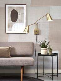 Wandlamp Bremen 2-kap, goud