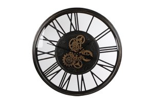 Radaruhr Olaf altes schwarzes Metall 86x86x85cm