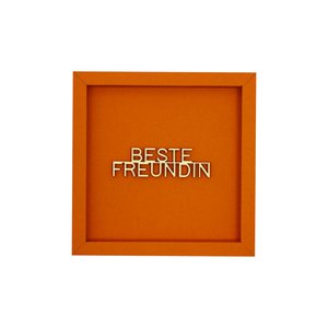 BFF - frame card wood lettering magnet