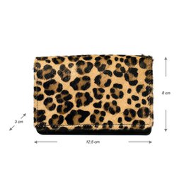 Ladies Wallet Black Leather RFID In 10 Prints