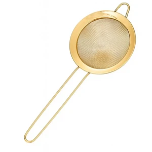Matcha Teesieb Gold Edelstahl Chakoshi | feinmaschig für japanische Teezeremonie