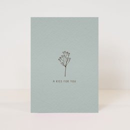 Postkarte 'mit Liebe'