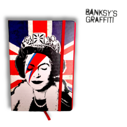 Banksy A5 size notebook - Lizzy Stardust