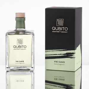 VIE CAVE (100ML), KAMERPARFUM - KAMERDIFFUSER MET STOKJES, HANDBESCHILDERDE FLES, GEMAAKT IN ITALIË