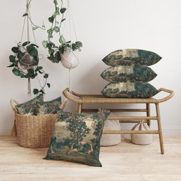 Fodera per cuscino Verdure Chateau