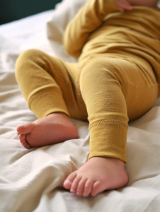 Wollen Baby- kinderbroek - Merinowol - Harvest Gold