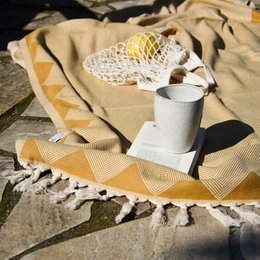 Hammam towel organic cotton Kestane mustard yellow
