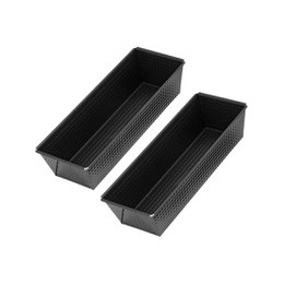  Set of 2 black metallic 12-inch cake pans from Zenker. Durable and non-stick for baking cakes, pies, and other desserts.