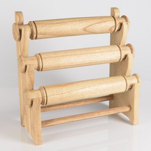 Wooden display for bracelets