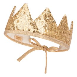 “Gold Sequins” Fairy-tale Crown and Wand Magic Set