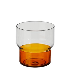 Riga drinking glass orange