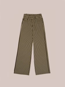 Pebble Striped Green Jeans