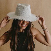 San Pancho · White beach hat