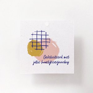 GIFT LABEL - C1 - GEFELICITEERD MET JULLIE HUWELIJKSVERJAARDAG