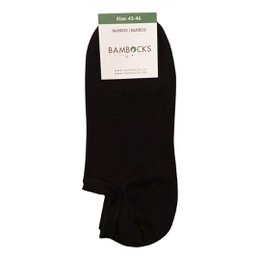 Calzini Bambocks Bamboo No Show Sneaker 4 paia Neri