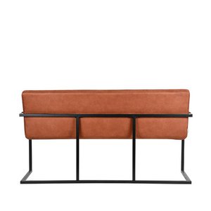 Caromobel Esszimmerbank Dänemark - Cognac - Mikrofaser - 155 cm