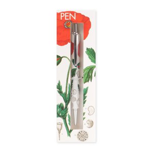 Ballpen in box,  Poppy, Hortus Botanicus