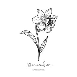 Fødselsblomst flise | oktober