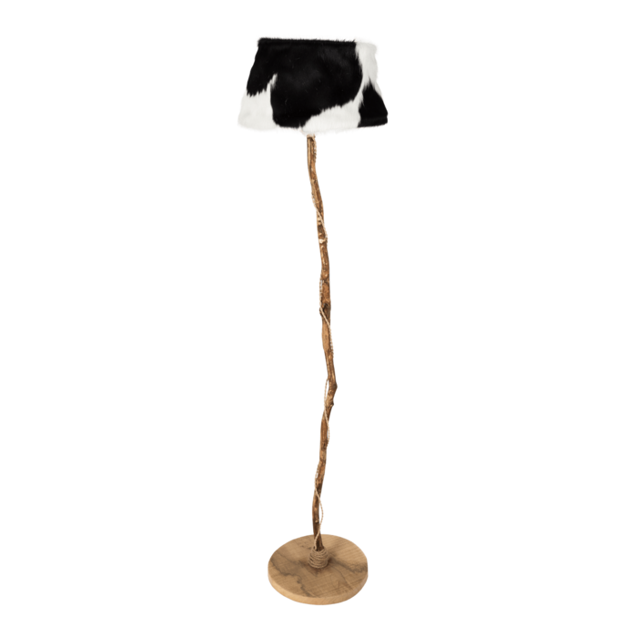 Houten vloerlamp koebont large