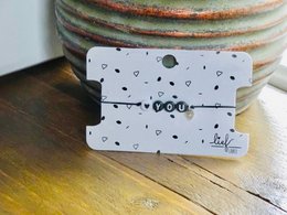 Bracciale Ti amo Bianco e nero