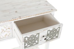 CONSOLA MADERA 81X36X85 DECAPE BLANCO MB181005