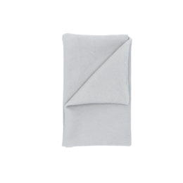 Cushion cover in a misty grey color with a savanna pattern, made of GOTS certified organic cotton, size 40x60cm.