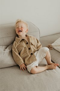 Oversized Corduroy Jacket - Beige