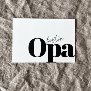 Postkarte | 350g | bester Opa