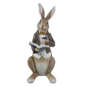 Image rabbit 15x13x40 cm beige brown plastic home accessories