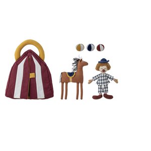 Theobald knuffel, rood, katoen