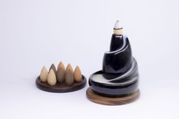Weihnachtsgeschenk – Thujaholz – Rückfluss-Räucherkegel