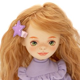 Soft toy, Sweet Sisters - Sunny in a Purple Sweater + bonus accessories set (35cm)