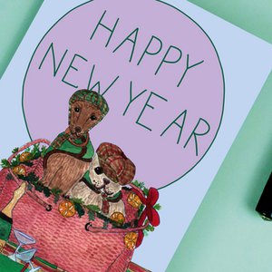 New Year greeting card