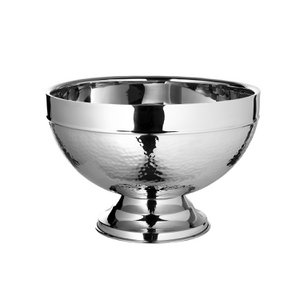 Punchbowl Nassau Edelstahl silberfarben Durchmesser 32 cm Höhe 21,5 cm