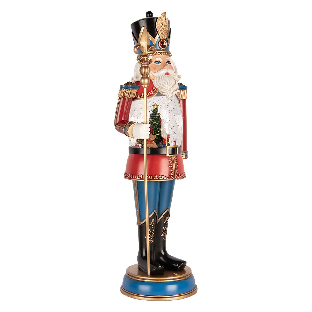 Kerstdecoratie met LED-verlichting en muziek Notenkraker 5x14x50 cm / 3xC Rood Kunststof