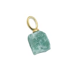 Colgante Gema de Algodón de Azúcar - Cuarzo Verde