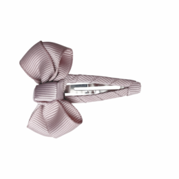 Estelle hair bow with hair clip in taupe