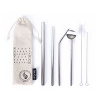 STROHHOHLE SET IN BAUMWOLLTASCHE HF