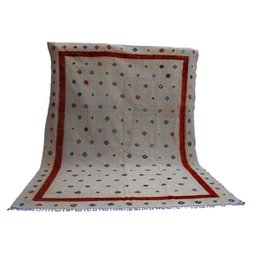 Tapis Kilim Soumak Tapa Beige