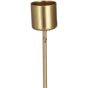 Metall Spitz-Kerzenhalter, L10cm, D2,5cm, T2cm, gold