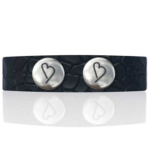 leather bracelet 'Best Black'