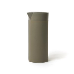 Waterkan Cilindermat mat met band grijs 1000ml 8,5x20cm