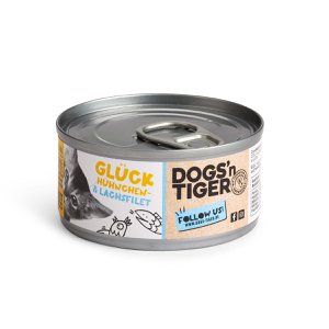 Dogs’n Tiger Adult, premium kattenvoer, geluk, natvoer, graanvrij, kip & zalm