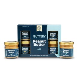 Creamy peanut butter in a mini pack. Contains 3 small jars of smooth, buttery peanut butter.