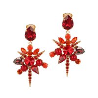 Precious Coral Earclips