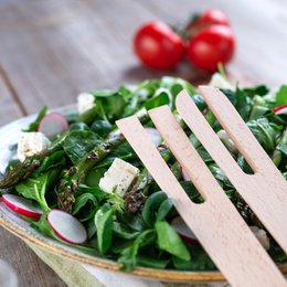 Magnetiske salatgafler i træ