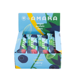 Vegan berry snack bars with 10g of plant-based protein. Assorted flavors in a variety pack.