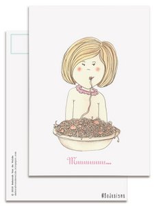 Postcart - Spaghetti